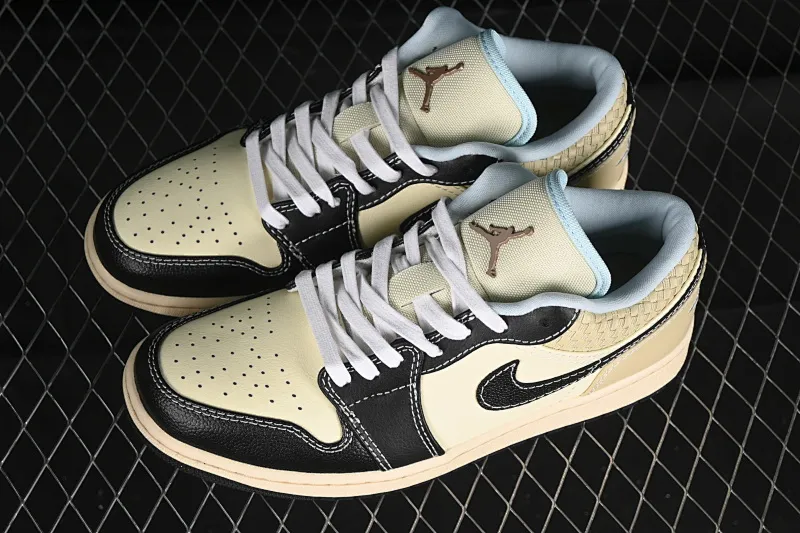 All categories Air Jordan Jordan series basketball shoes Air Jordan 1 Low G version pure original Air Jordan 1 Low "Coconut Milk Black" AJ1 Joe 1 island style low-top cultural basketball shoes HQ3437-101